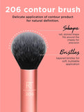 Real Techniques Flawless Base Brushes Set with Stand Pink