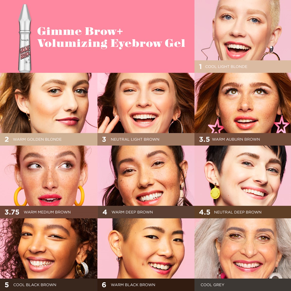 Benefit Cosmetics Gimme Brow+Brow Volumizer Fiber Gel Shade 4