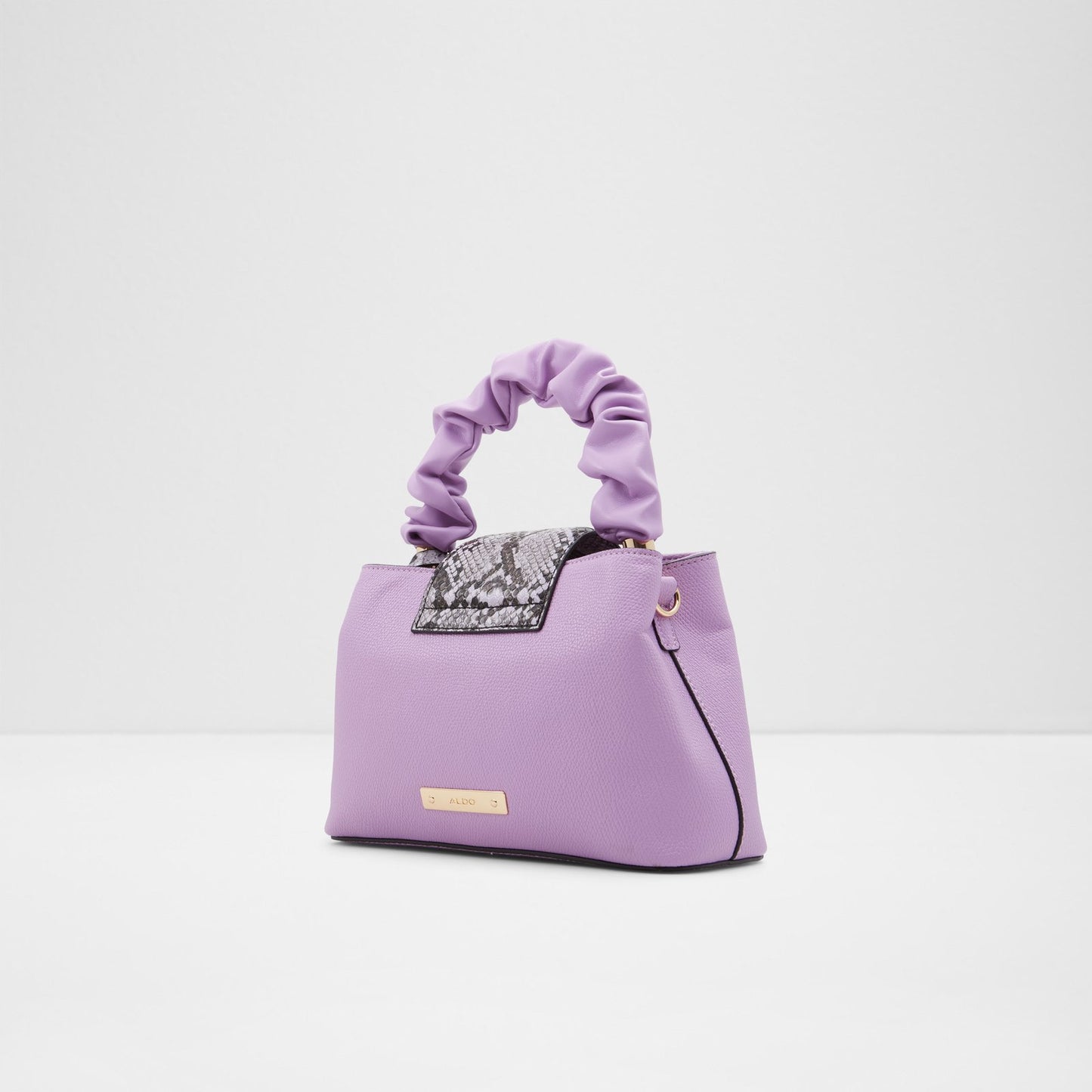 Aldo Snakie Top Handle Bag- Bright Purple