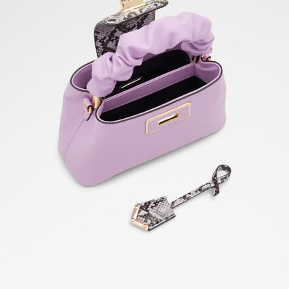 Aldo Snakie Top Handle Bag- Bright Purple