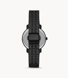 Fossil Lexie Luther Three-Hand Black Stainless Steel Watch