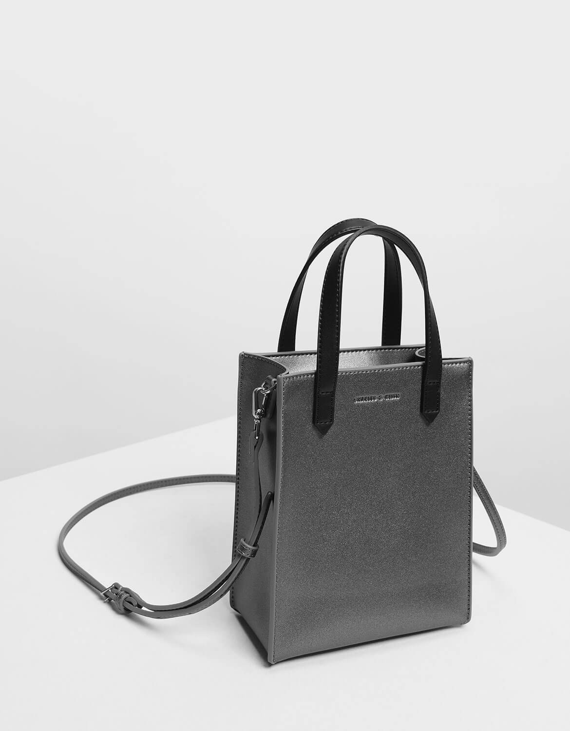 CHARLES & KEITH Zipper Compartment Tote Bag