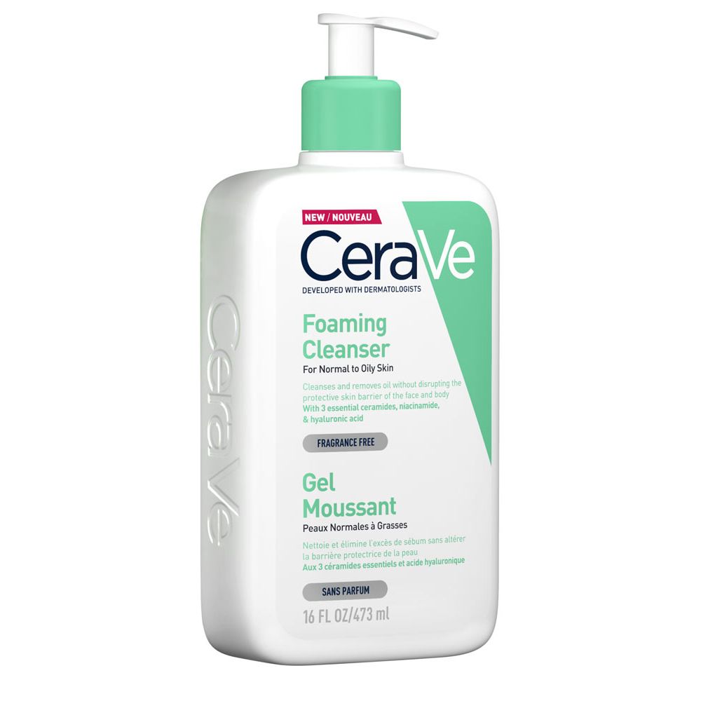 CeraVe Foaming Cleanser For Normal To Oily Skin Gel Moussant-473ml