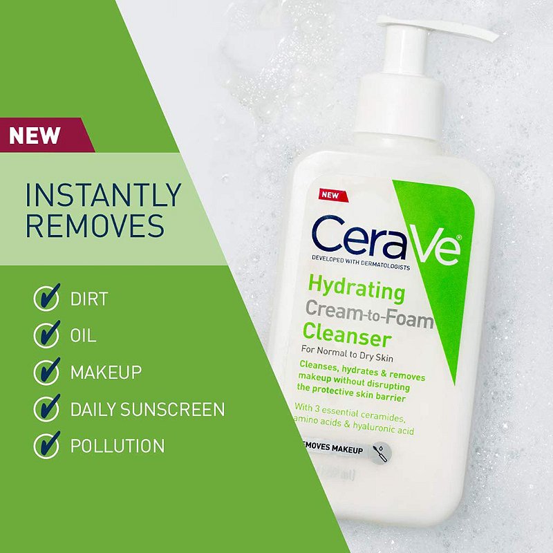 CeraVe Hydrating Cream To Foam Cleanser 237ml