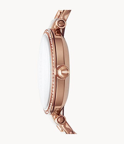 Fossil Georgia Rose-Tone Stainless Steel Watch