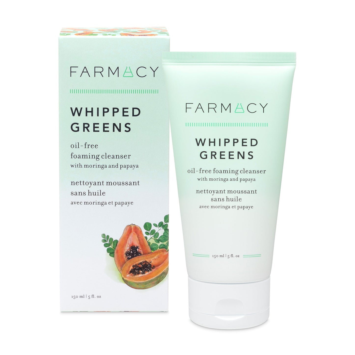 Farmacy Whipped Greens Oil-Free Foaming Cleanser 150ml