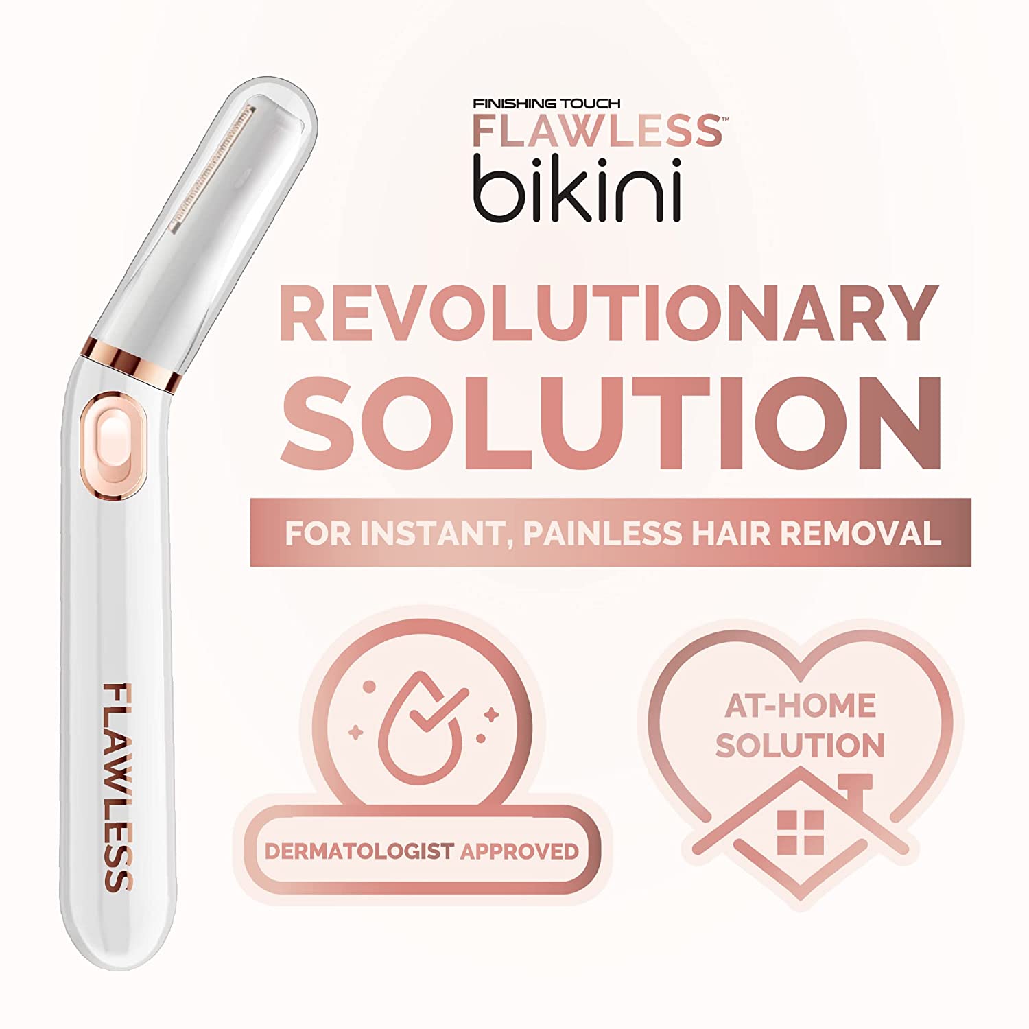 Finishing Touch Flawless Bikini Shaver and Trimmer Hair Remover for Women
