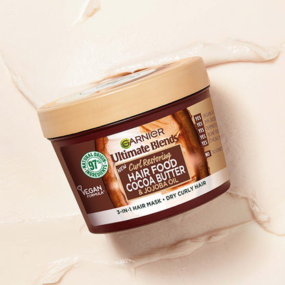 Garnier Ultimate Blends New Curl Restoring Cocoa Butter & Jojoba Oil Hair Mask 390ml