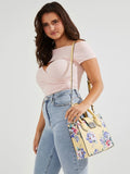 Guess Blaise Floral Small Satchel Bag