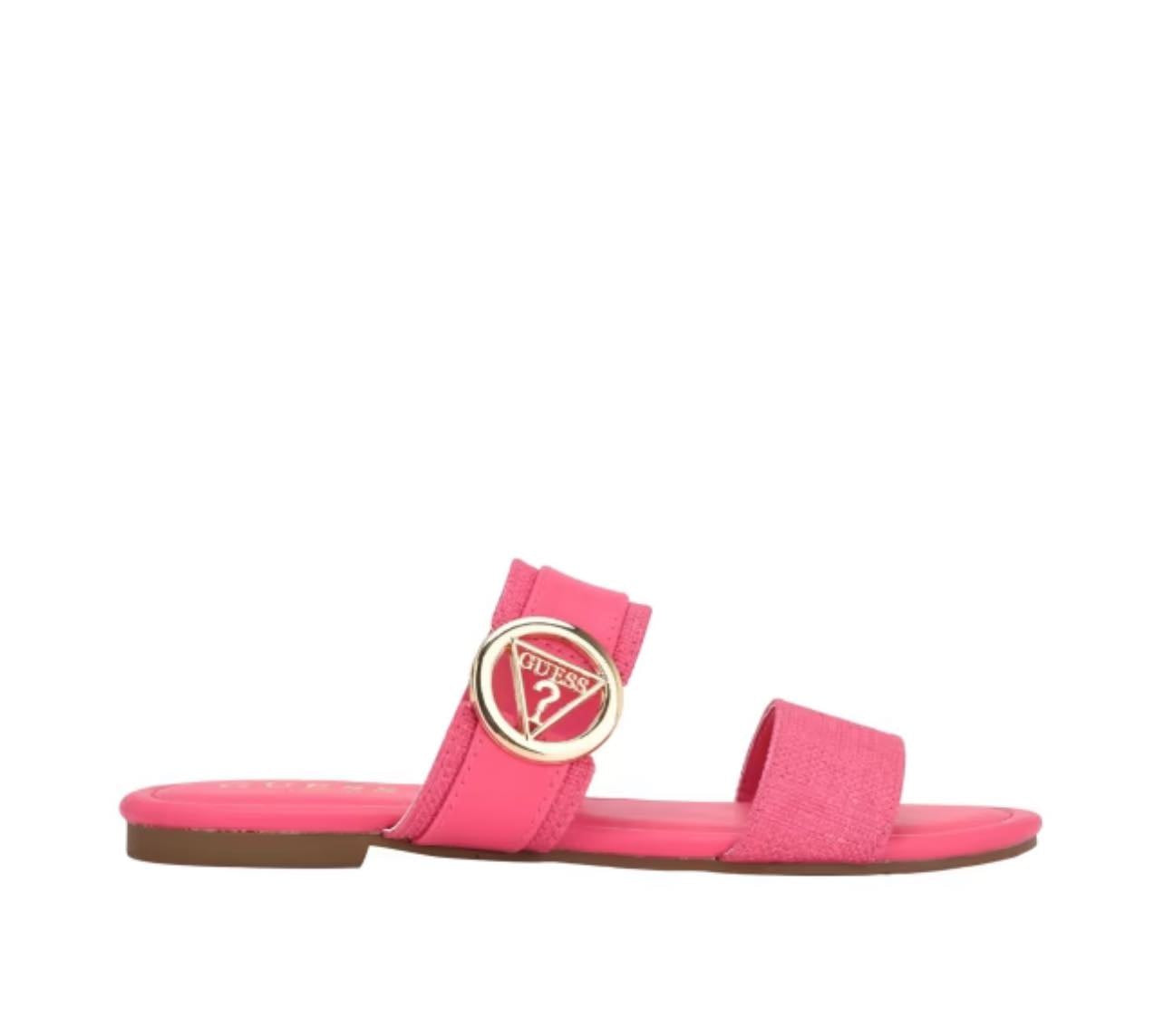 Guess Lowered Double Band Slide Sandals- Light Pink (UK 7)