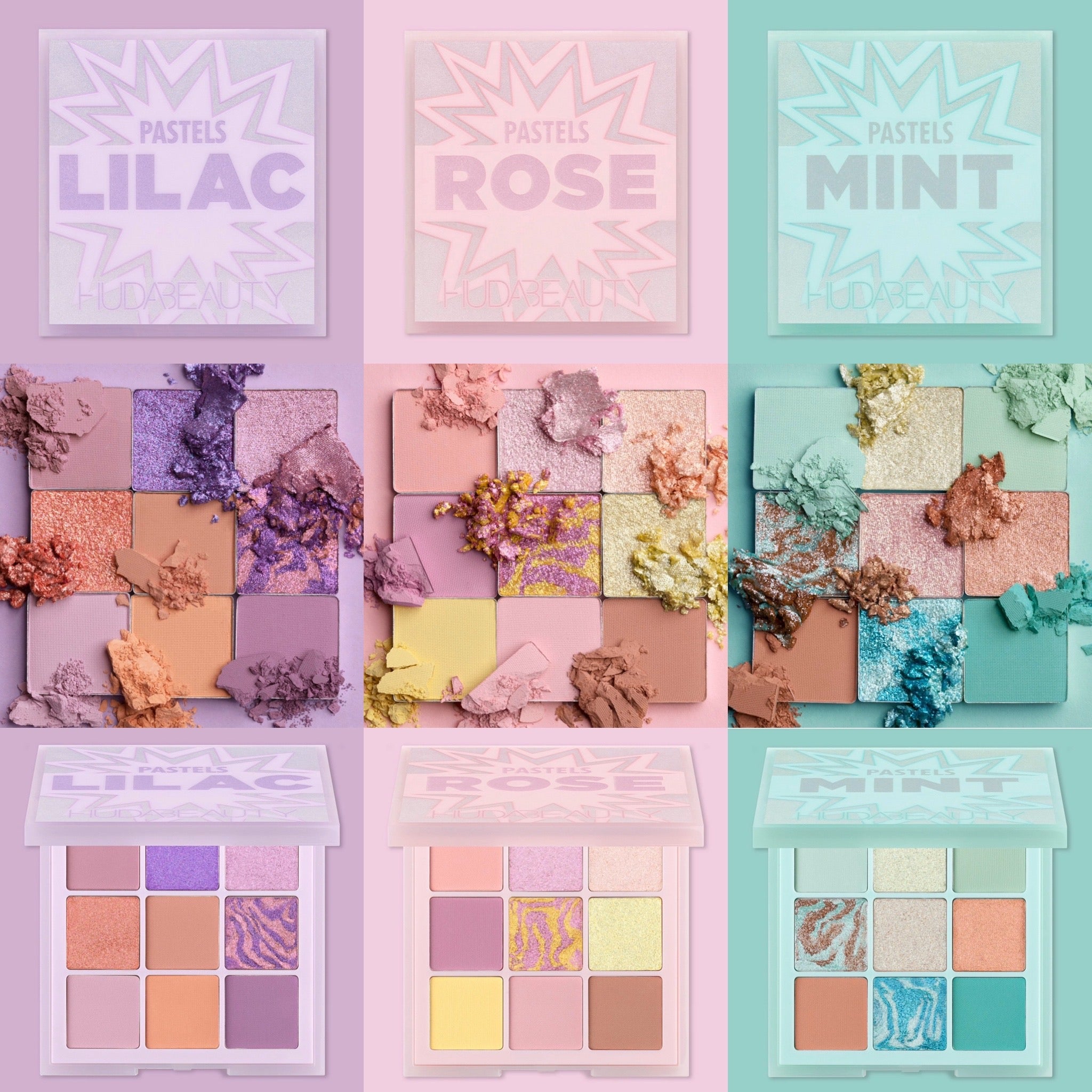 Huda beauty 2025 mini pastel palette