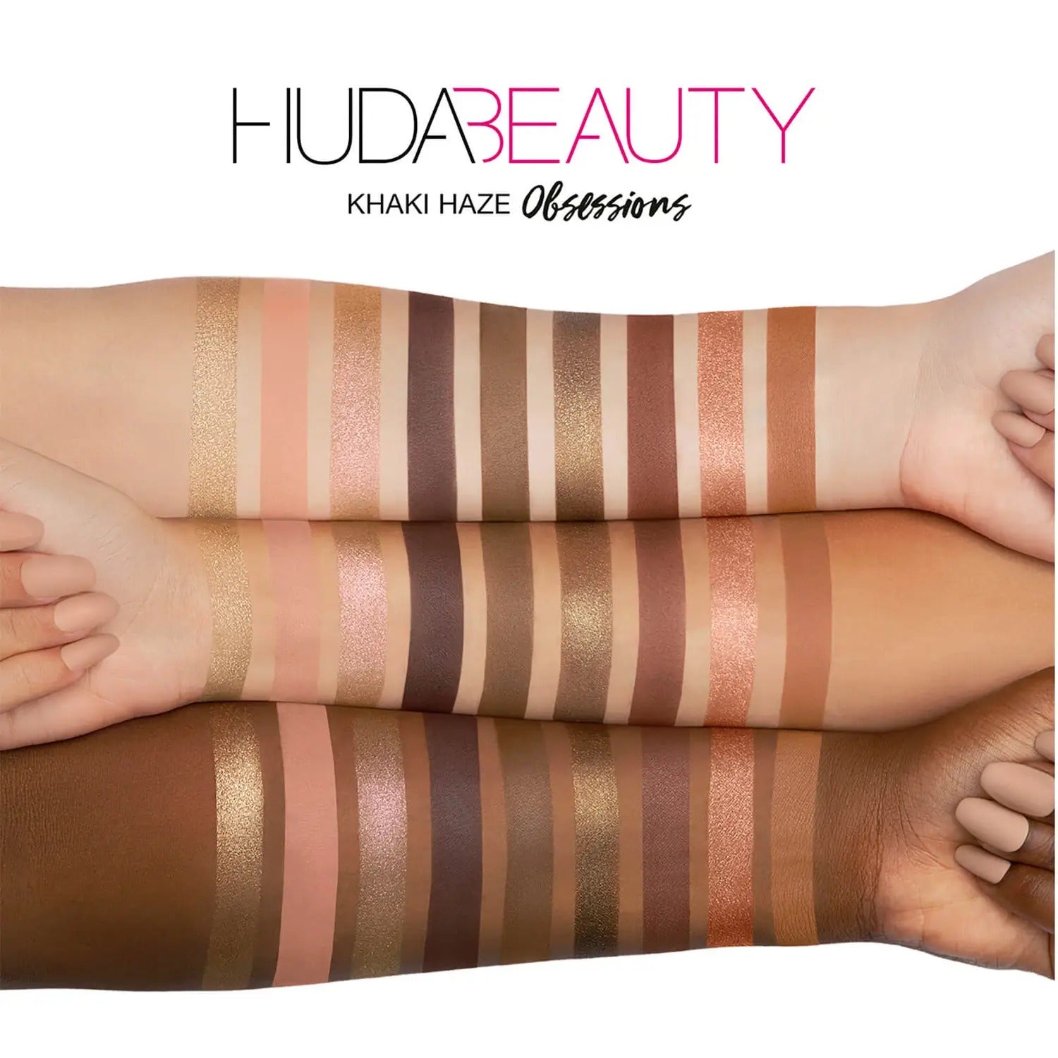 Huda Beauty Haze Obsessions Eyeshadow Palette- Khaki 5.8g