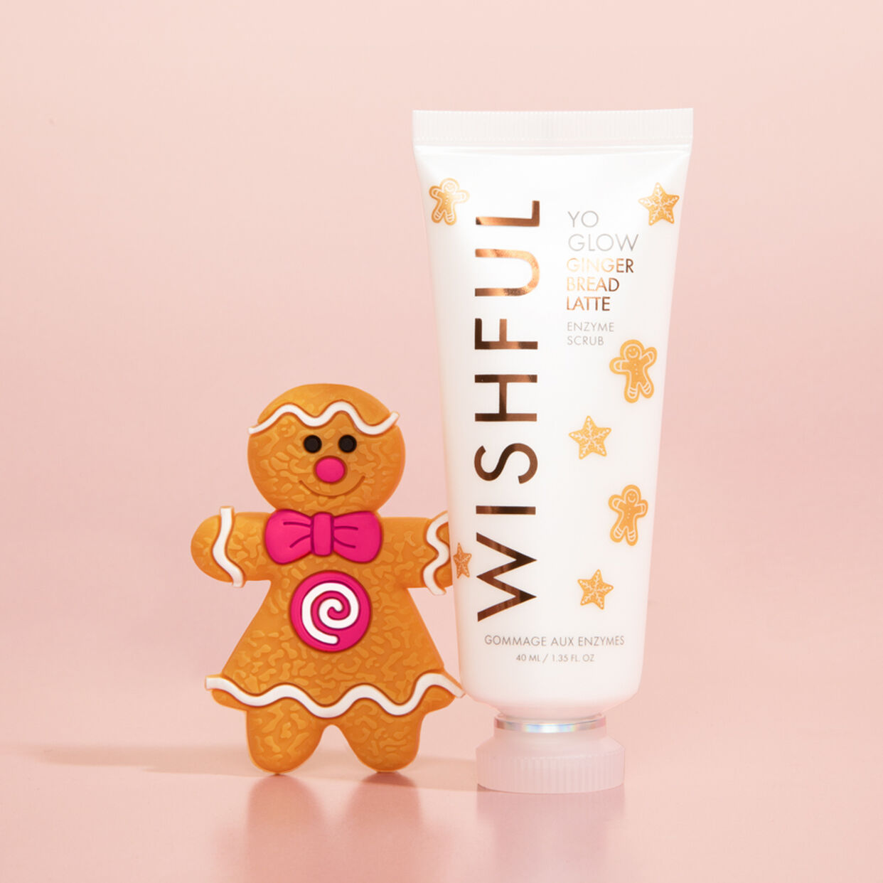 Huda Beauty Wishful Yo Glow Gingerbread Latte Enzyme Scrub 40ml