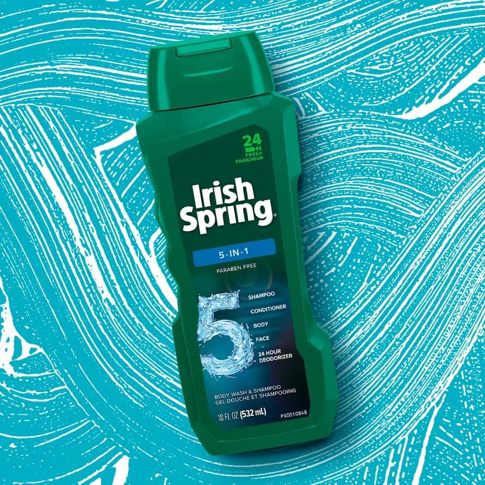 Irish Spring 5 in 1 Body Wash & Shampoo 532ml
