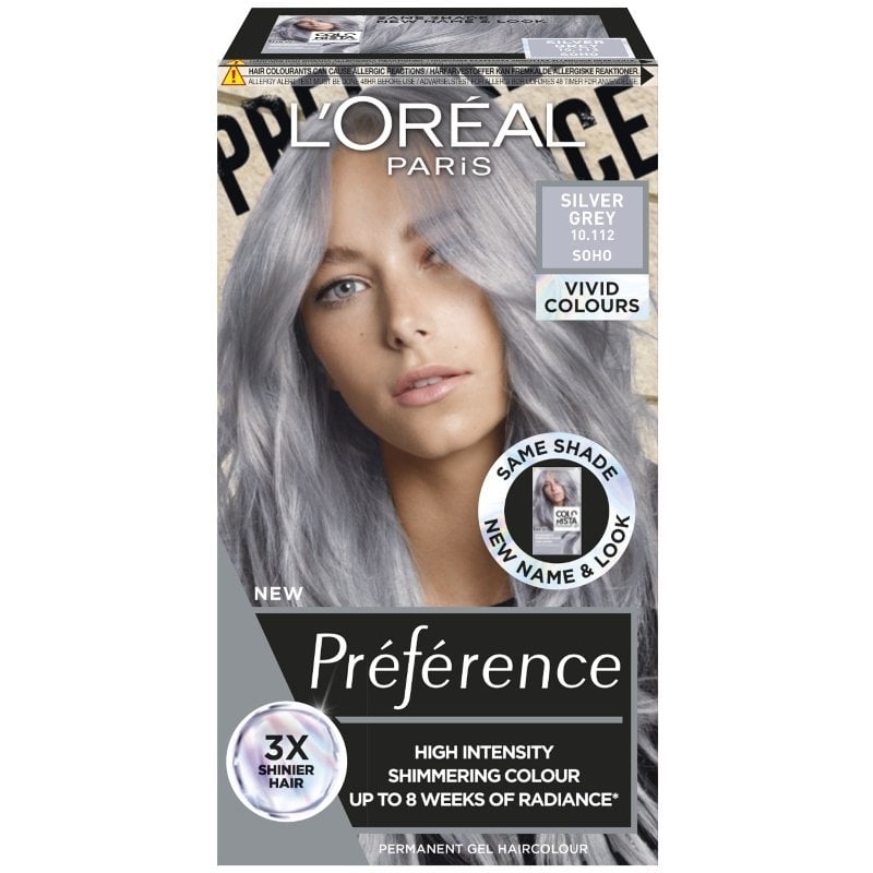 L’Oréal Paris Preference Vivid Colors – 10.112 Silver Gray