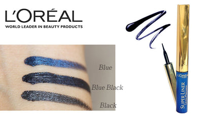 L'Oreal Super Liner Ultra Precision Eyeliner Midnight- Blue Black
