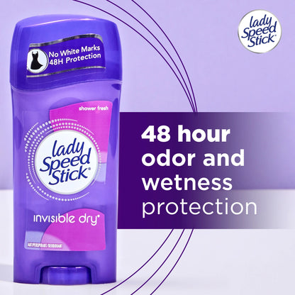 Lady Speed Stick Invisible Antiperspirant Deodorant- Shower Fresh 65g