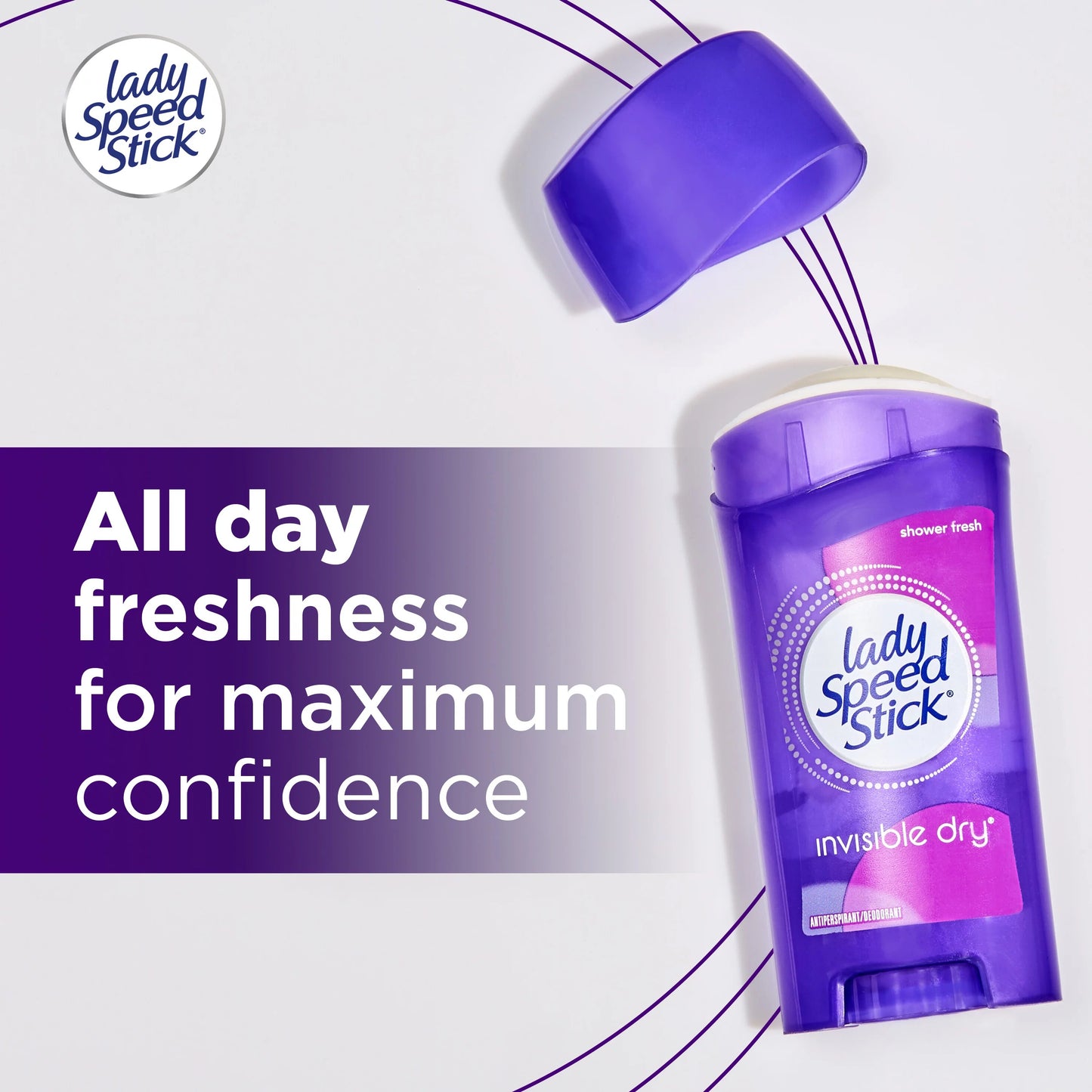 Lady Speed Stick Invisible Antiperspirant Deodorant- Shower Fresh 65g