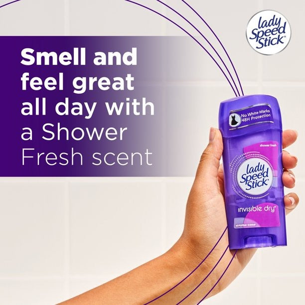 Lady Speed Stick Invisible Antiperspirant Deodorant- Shower Fresh 65g