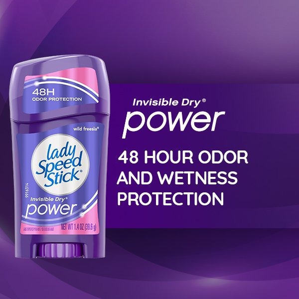 Lady Speed Stick Invisible Antiperspirant Deodorant- Wild Freesia 65g