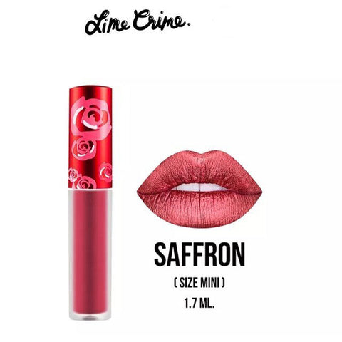 Lime Crime Mini Velvetines Liquid Matte Lipstick- Saffron
