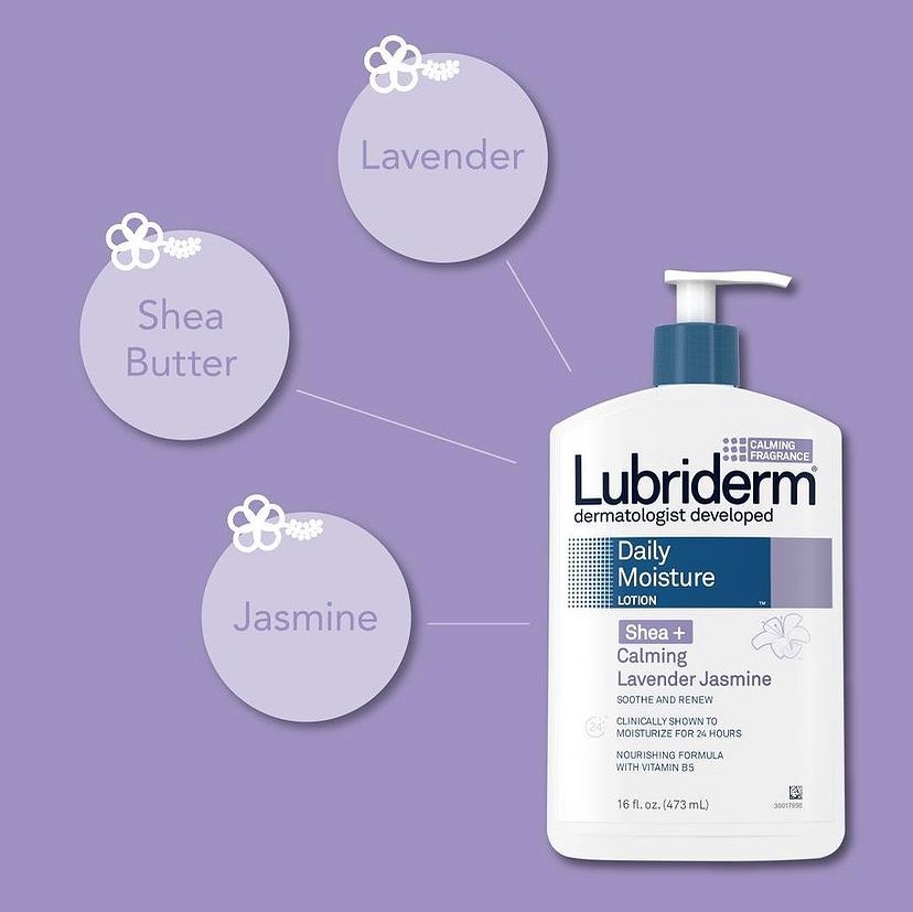 Lubriderm Daily Moisture Lotion - Shea Butter Calming Lavender Jasmine 473ml