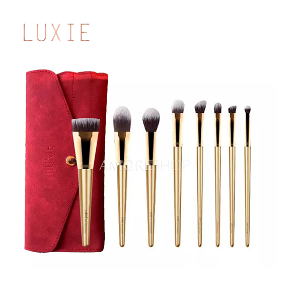 LUXIE Glitter and Gold Brush Set