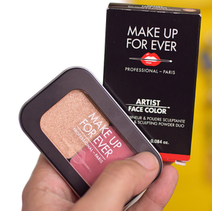 MAKE UP FOR EVER Artist Face Color Mini Highlighter & Blush Duo