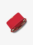 Michael Kors Bradshaw Small Studded Leather Bag- Crimson