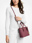 Michael Kors Jet Set Travel Extra-Small Logo Top-Zip Tote Bag- Mulberry MLT