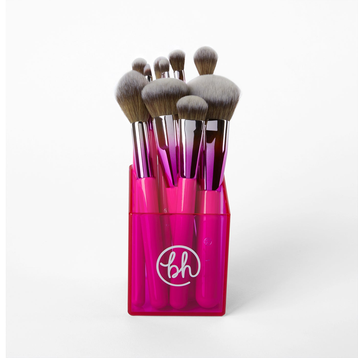 BH Cosmetics Midnight Festival Brush Set- 10 Pieces With Brush Holder