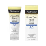 Neutrogena Sheer Zinc Face Mineral Sunscreen SPF50 59ml