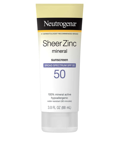 Neutrogena Sheer Zinc Face Mineral Sunscreen SPF50 88ml