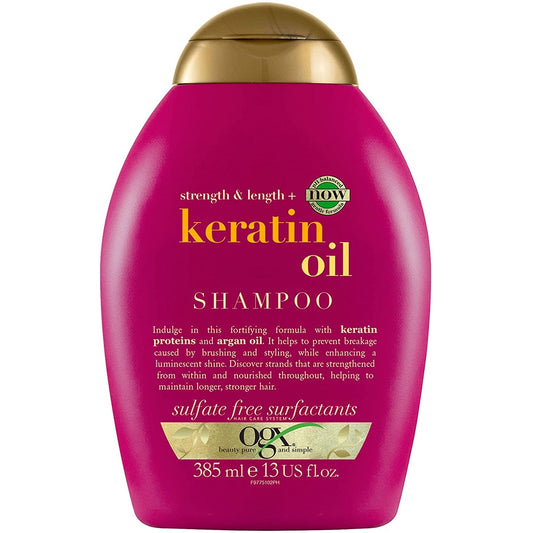 OGX Strength & Length+ Keratin Oil Shampoo 385ml