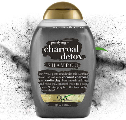 OGX Purifying+ Charcoal Detox Shampoo-Meharshop