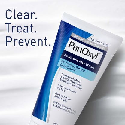 PanOxyl Benzoyl Peroxide 4% Daily Control Acne Creamy Wash 170g