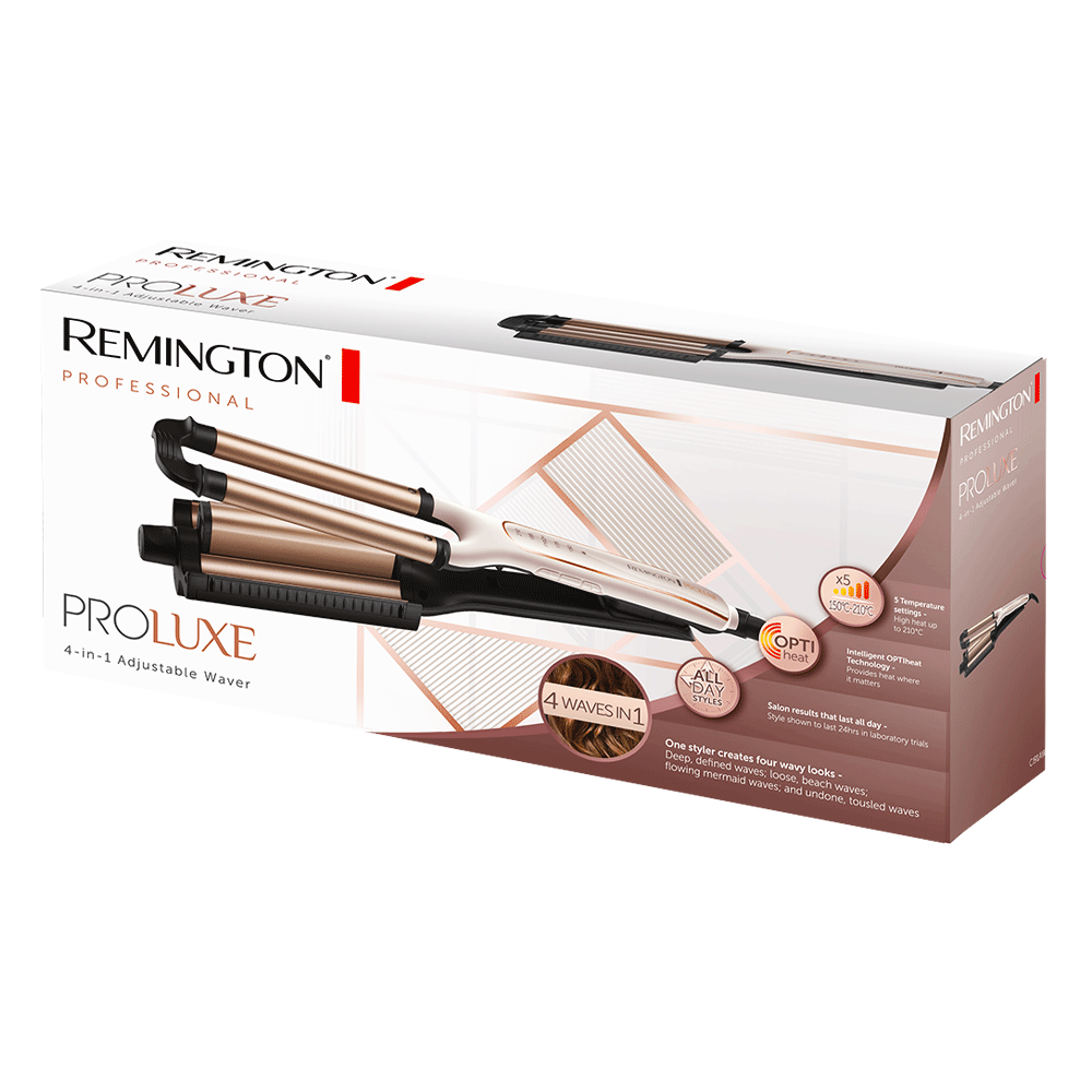 Remington Professional Proluxe 4-In-1 Adjustable Waver CI91AW
