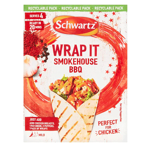 Schwartz Wrap It Smokehouse Bbq 30g