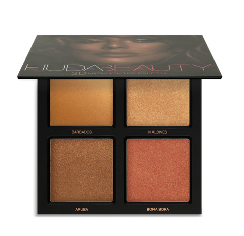 Huda Beauty 3D Highlighter Palette- Bronze Sands
