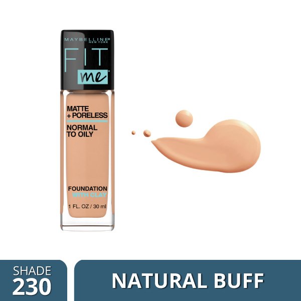 Maybelline Fit Me Matte+ Poreless Normal to Oily Foundation- 230 Natural Buff
