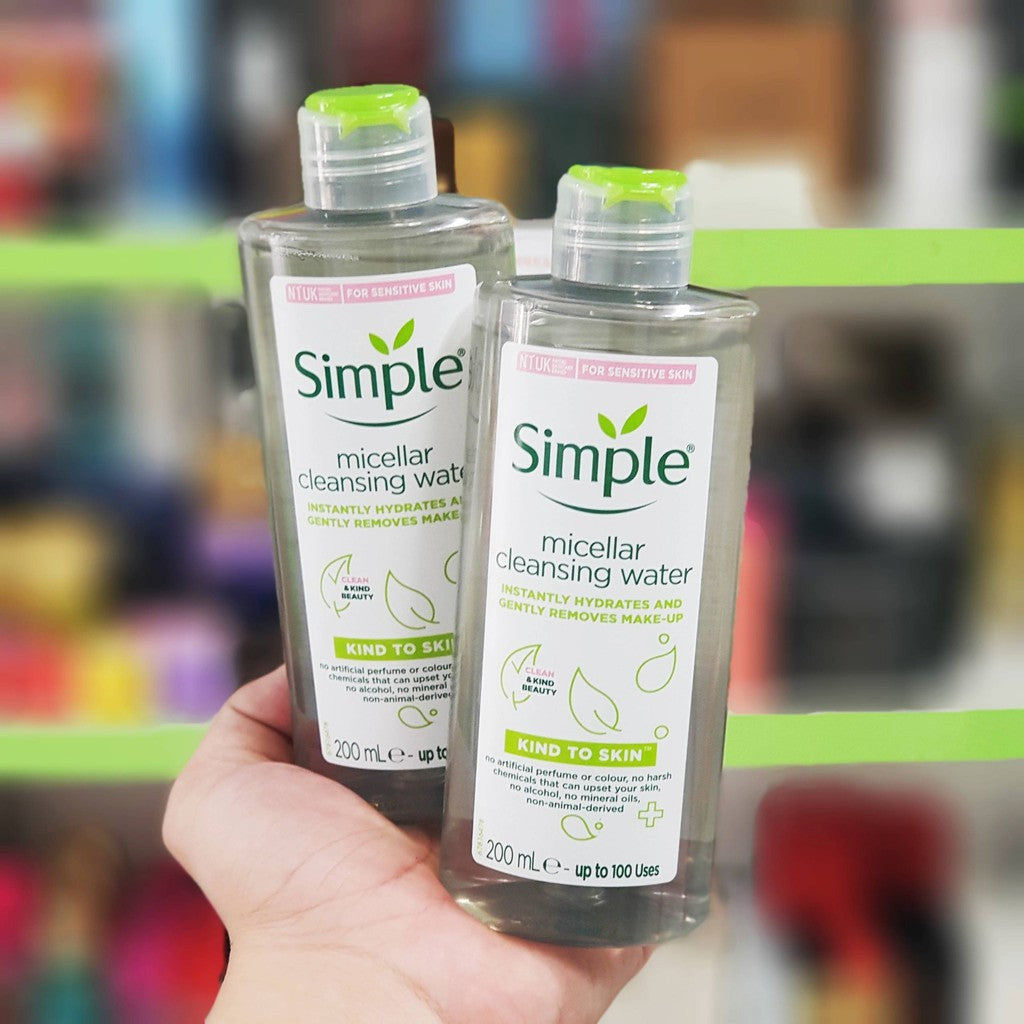 Simple micellar shop cleansing water