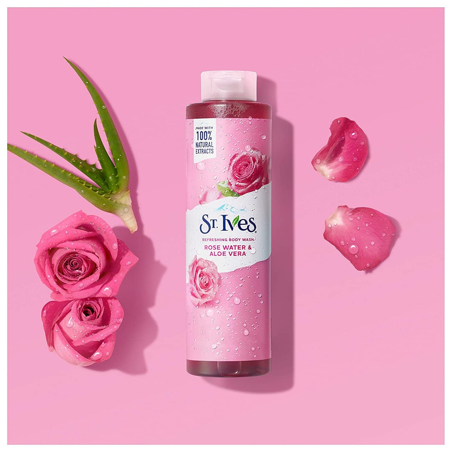 St. Ives Rose Water & Aloe Vera Refreshing Body Wash 473ml