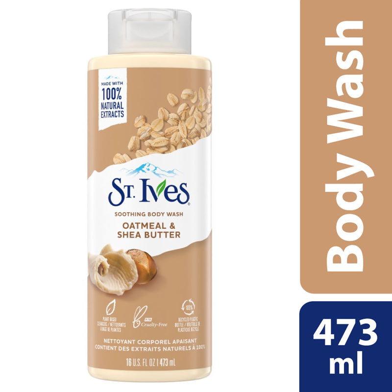 St. Ives Soothing Body Wash Oatmeal And Shea Butter 473ml