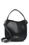 Steve Madden Brova Woven Hobo Bag- Black