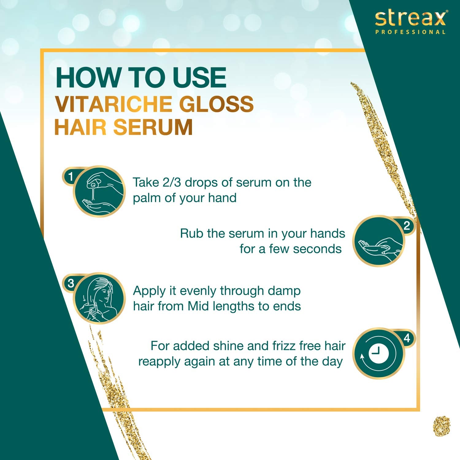 Streax Vitariche Gloss Hair Serum 45ml