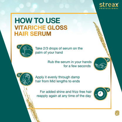 Streax Vitariche Gloss Hair Serum 45ml