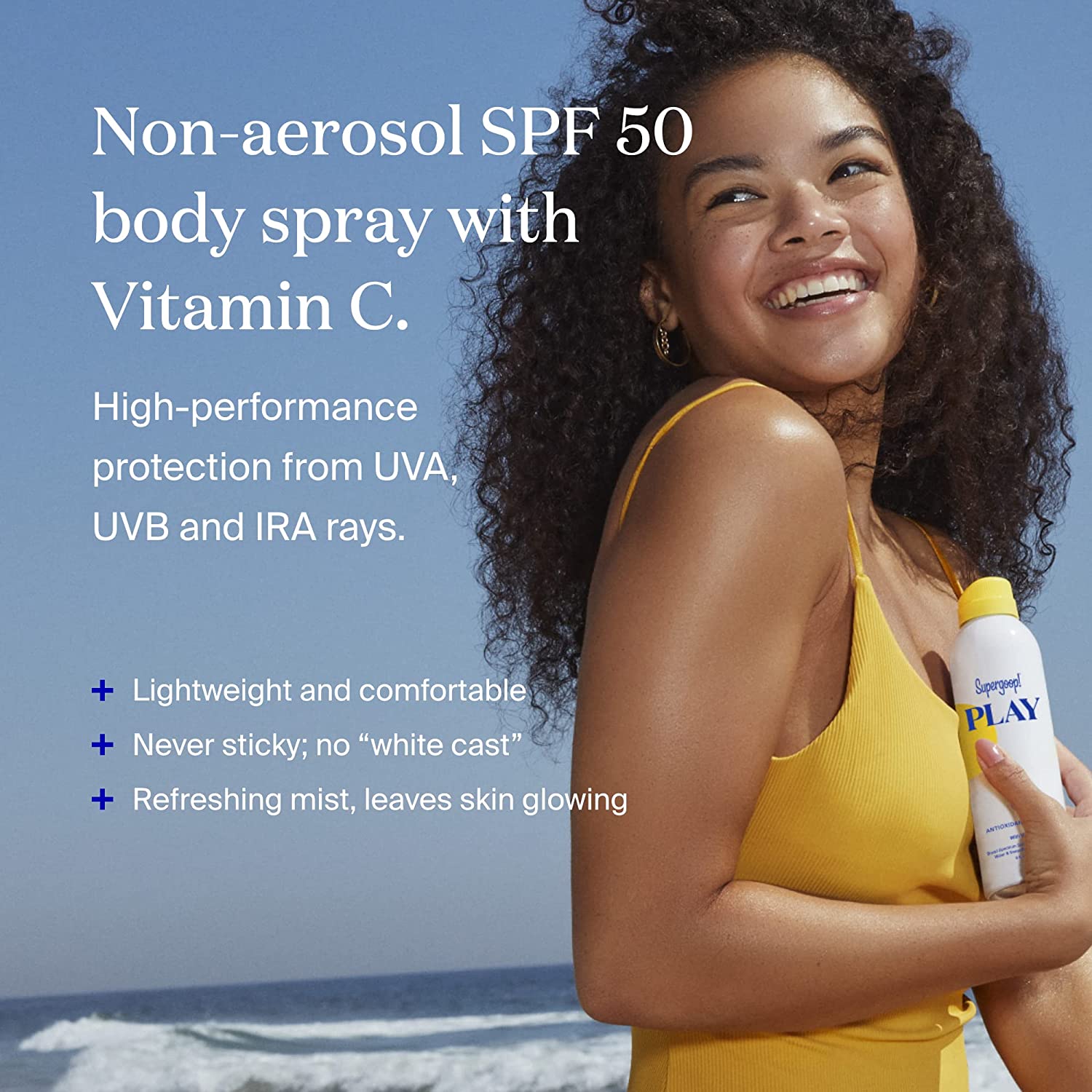 Supergoop PLAY Antioxidant Body Mist SPF 50 with Vitamin C 89ml