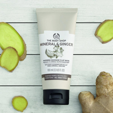 The Body Shop Mineral & Ginger Warming Massage Clay Mask-Meharshop