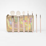 BH Cosmetics Travel Series 7 Piece Face & Eye Brush Set with Bag
