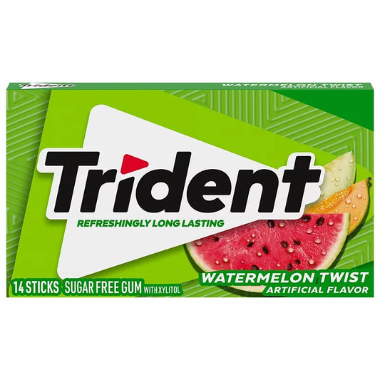 Trident Watermelon Twist Gum 14 Sticks